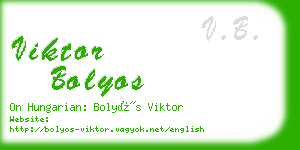 viktor bolyos business card